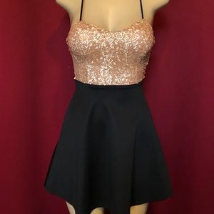 PINK/BLACK DRESS